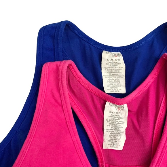 ❌ SOLD ❌ Danskin Athletic Tank Top Bundle Racerback Exercise Pink Blue Small - Picture 5 of 5